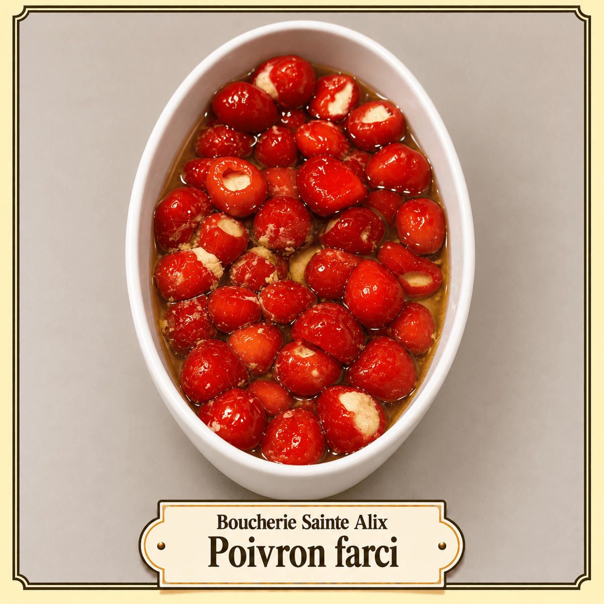 Poivron farci - Boucherie Sainte Alix