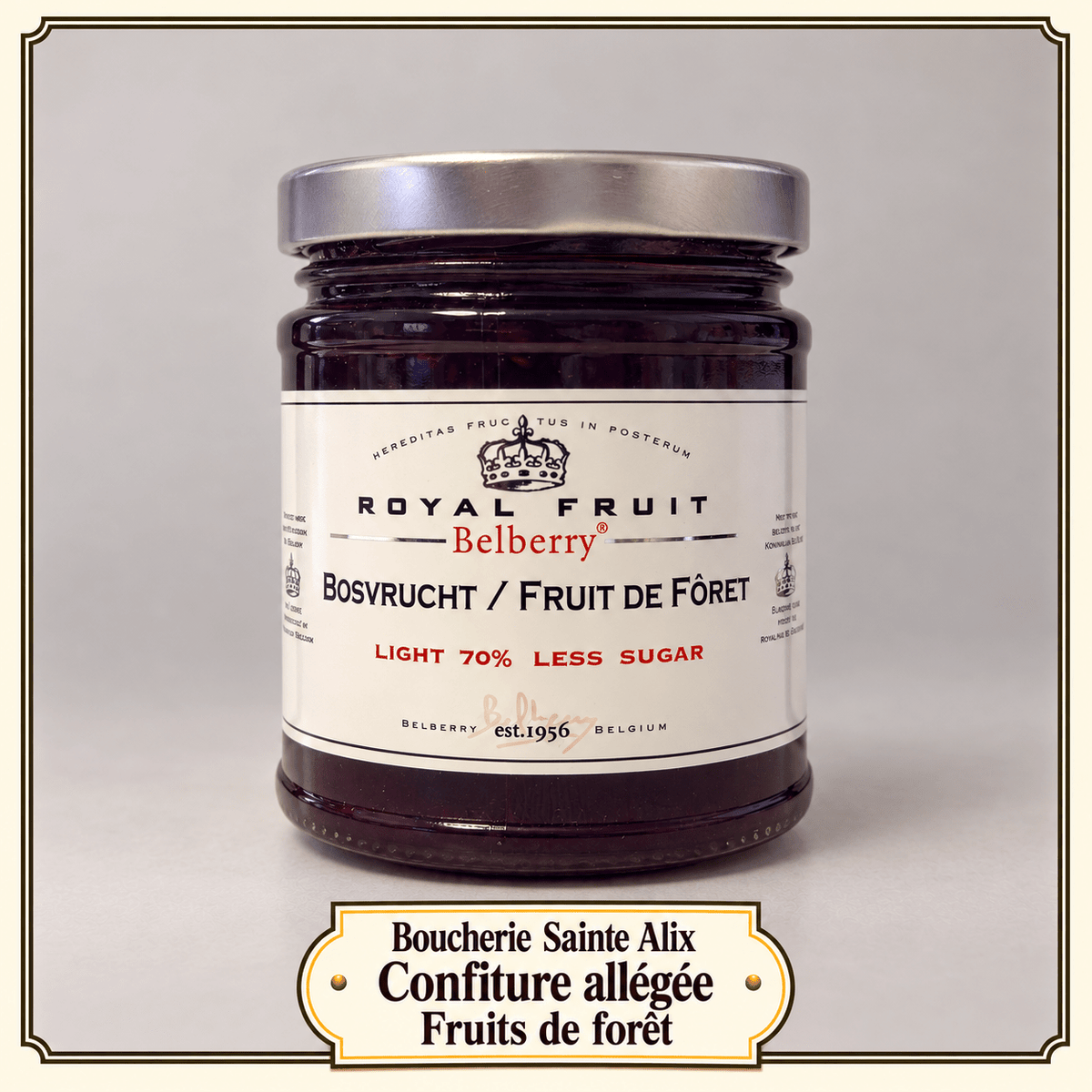 Confiture allégée – Fruits de forêt - Boucherie Sainte Alix